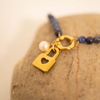 Padlock with Heart Charm