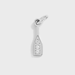 Stainless Steel Champagne Bottle Charm