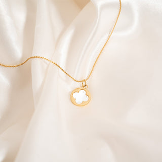 Mother Of Pearl Clover Charm