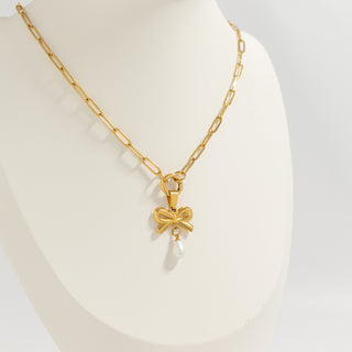 Freshwater Pearl Bow Charm