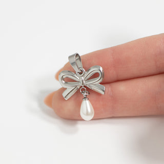 Freshwater Pearl Bow Charm