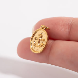 Oval Anchor Charm