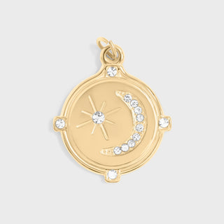 Stone Moon And Star Pendant