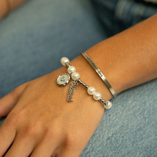 Double Satellite Pearl Beaded Bracelet