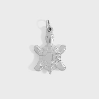 18K Gold PVD Stainless Steel Mother Of Pearl Turtle Charm