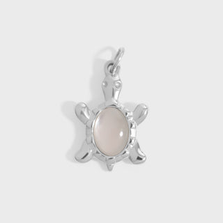18K Gold PVD Stainless Steel Mother Of Pearl Turtle Charm