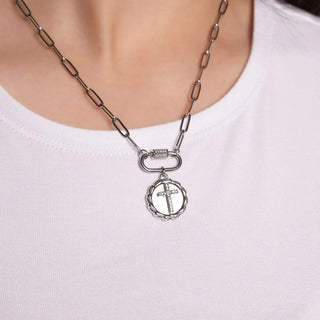 Stone Cross Pendant