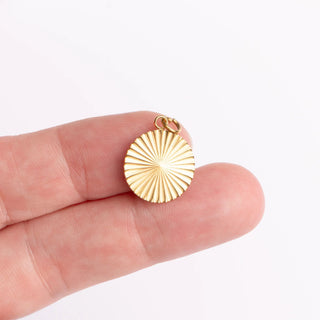 Round Sunburst Charm