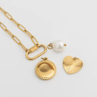 Sunburst Heart Charm