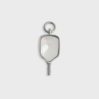 Mother Of Pearl Pickleball Charm