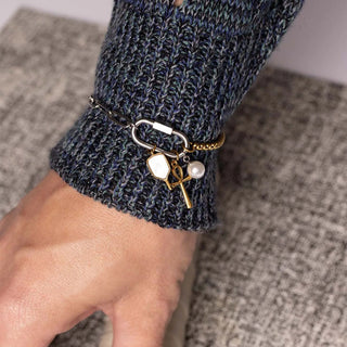 Mother Of Pearl Pickleball Charm