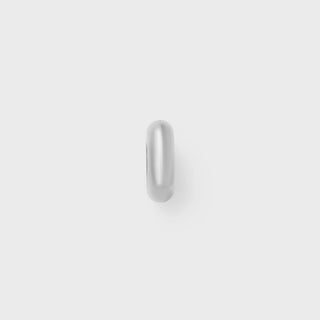 Silver rounded spacer bead