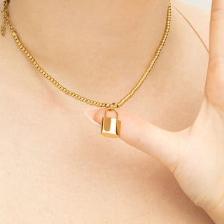Lock Charm - gold model 