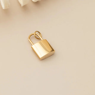 Lock Charm- gold studio 