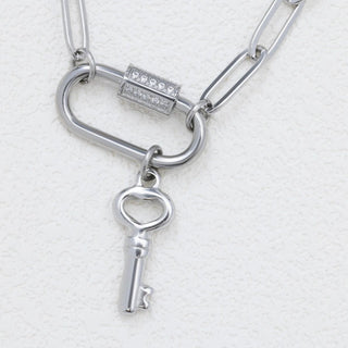 Key Charm- silver studio 