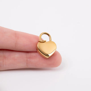 Heart Lock Charm- scale