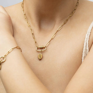 Coffee Bean Charm- gold model 