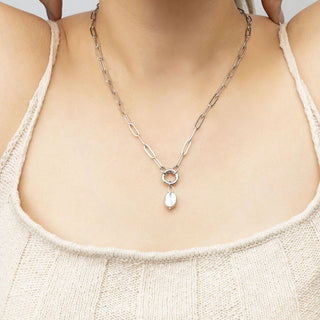 Coffee Bean Charm- silver model 