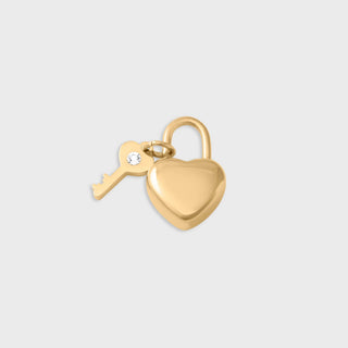 Heart Lock and Key Charm - Main
