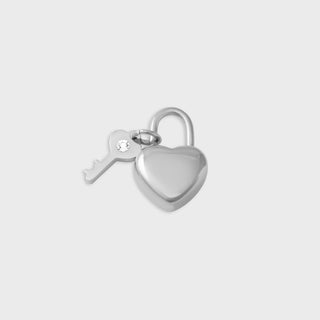 Heart Lock and Key Charm - Main
