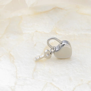 Heart Lock and Key Charm - Studio