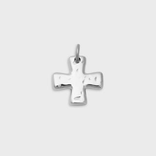 Textured Gold Cross Charm - Main