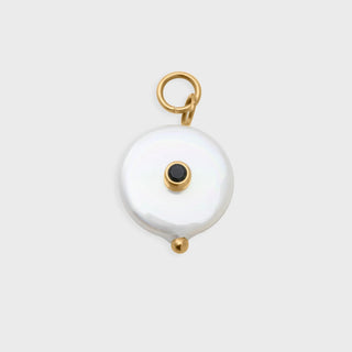 Glass Pearl with Stone Charm - Main