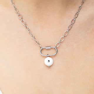 Glass Pearl with Stone Charm - Model