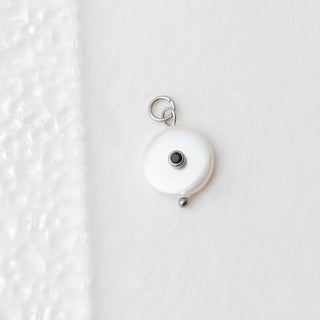Glass Pearl with Stone Charm - Studio