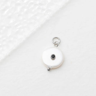 Glass Pearl with Stone Charm - Studio