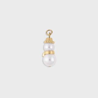 Pearl Snowman Charm - Main