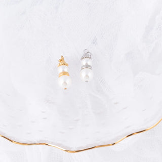 Pearl Snowman Charm