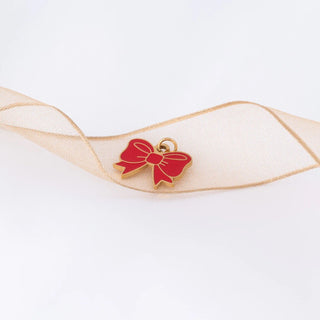Red Bow Charm