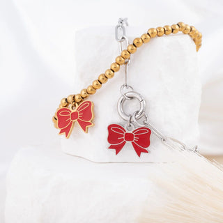 Red Bow Charm