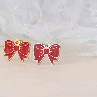 Red Bow Charm