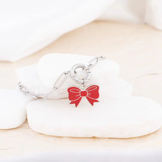 Red Bow Charm