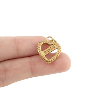 Bestie Heart Charm- Studio