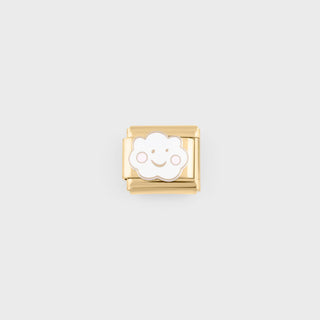 Cloud Italian Charm- gold main 