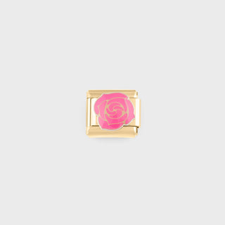 Rose Italian Charm- main gold