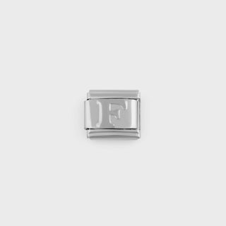 Silver Initial Italian Charm- main - f