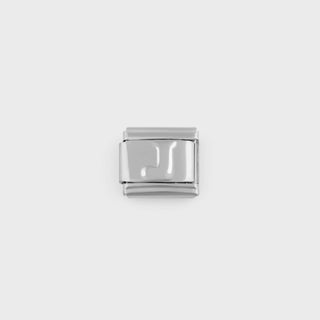 Silver Initial Italian Charm- main - j