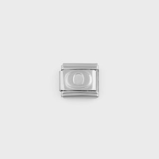 Silver Initial Italian Charm- main - o