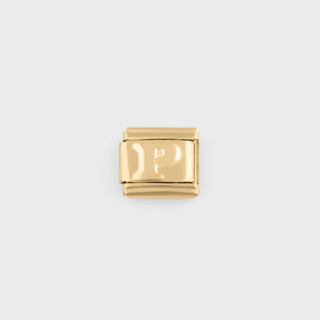 Gold Initial Italian Charm- main-P