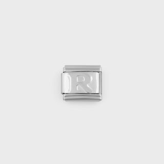 Silver Initial Italian Charm- main - r
