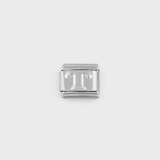 Silver Initial Italian Charm- main - t 