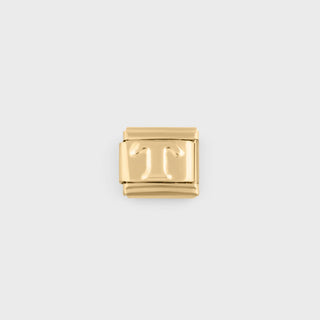 Gold Initial Italian Charm- main-T