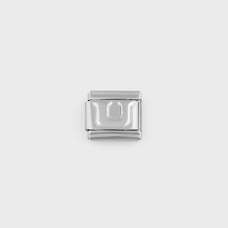Silver Initial Italian Charm- main - u