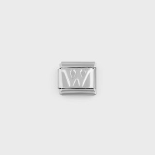  Silver Initial Italian Charm- main - w