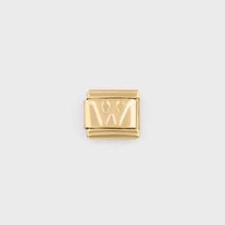 Gold Initial Italian Charm- main-W