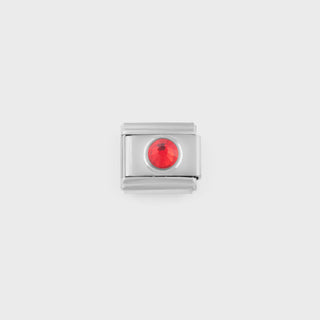 Silver Birthstone Italian Charm-Main july